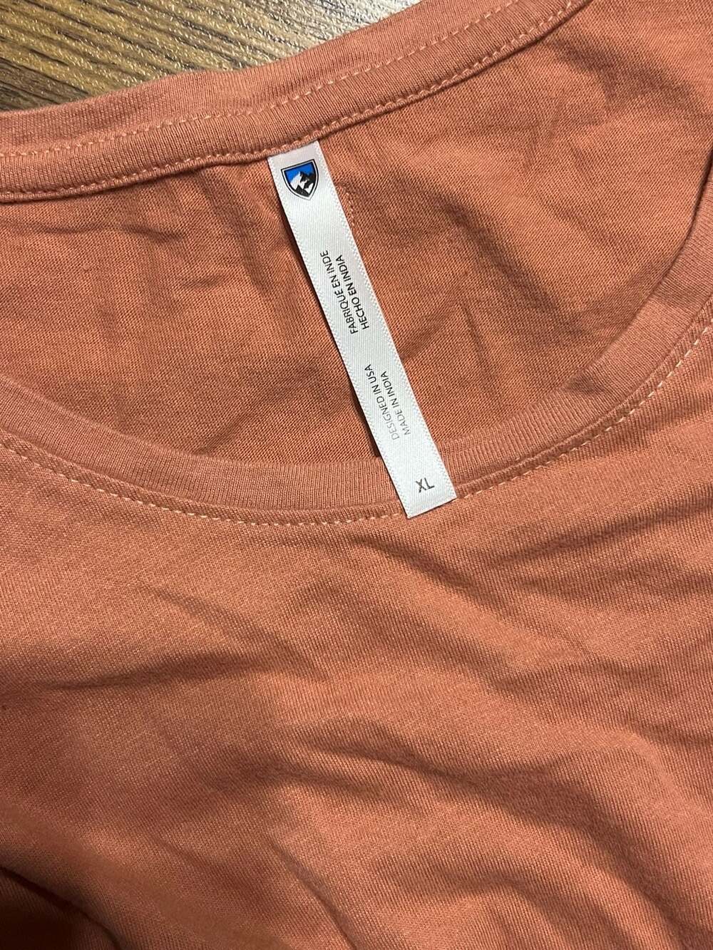 KÜHL Women's Sora Short Sleeve Scoop Neck Tee T-Shirt XL Soft Orange XL